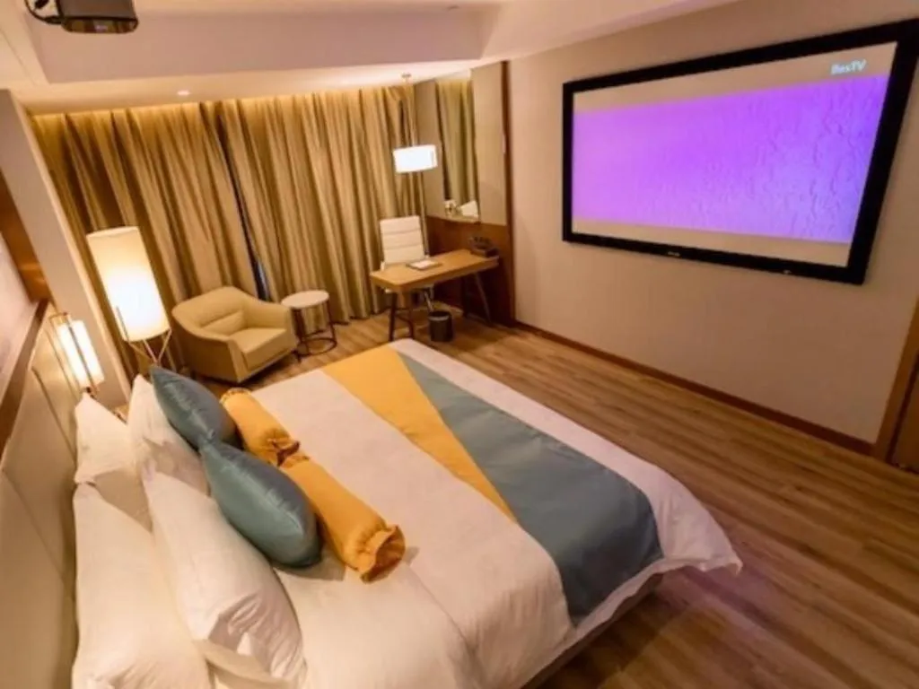 Bed in GreenTree Eastern Hotel Suqian Sihong Executive Center