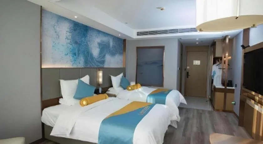 Bed in GreenTree Eastern Hotel Suqian Sihong Executive Center