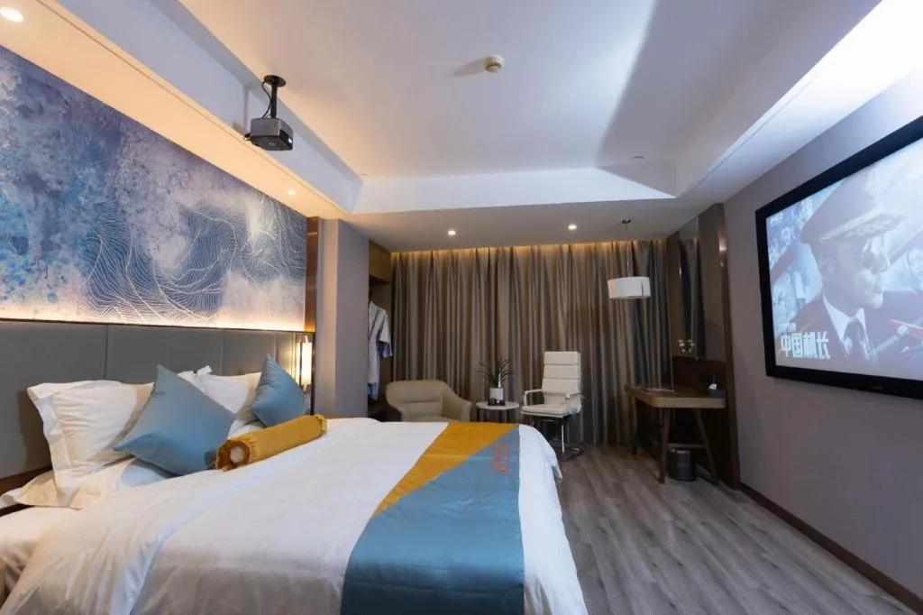 Bed in GreenTree Eastern Hotel Suqian Sihong Executive Center