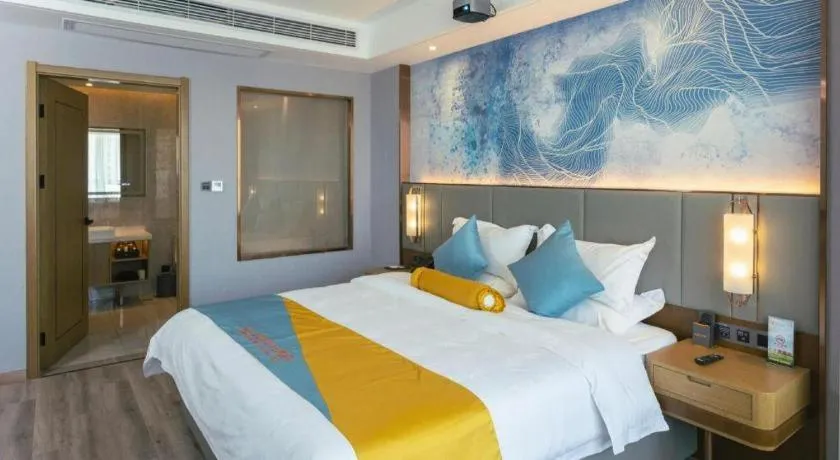 Bed in GreenTree Eastern Hotel Suqian Sihong Executive Center