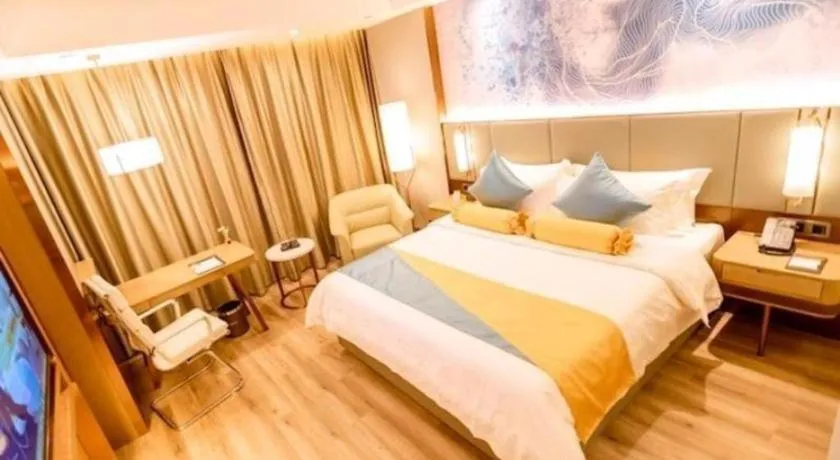 Bed in GreenTree Eastern Hotel Suqian Sihong Executive Center