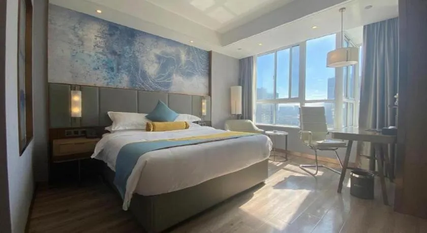 Bed in GreenTree Eastern Hotel Suqian Sihong Executive Center