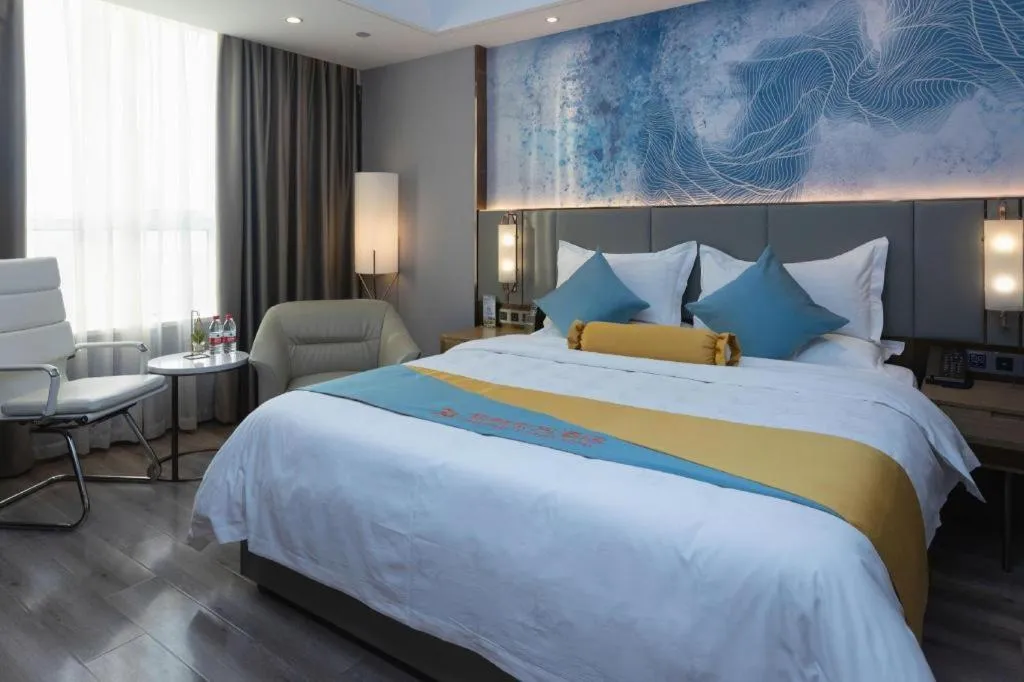 Bed in GreenTree Eastern Hotel Suqian Sihong Executive Center