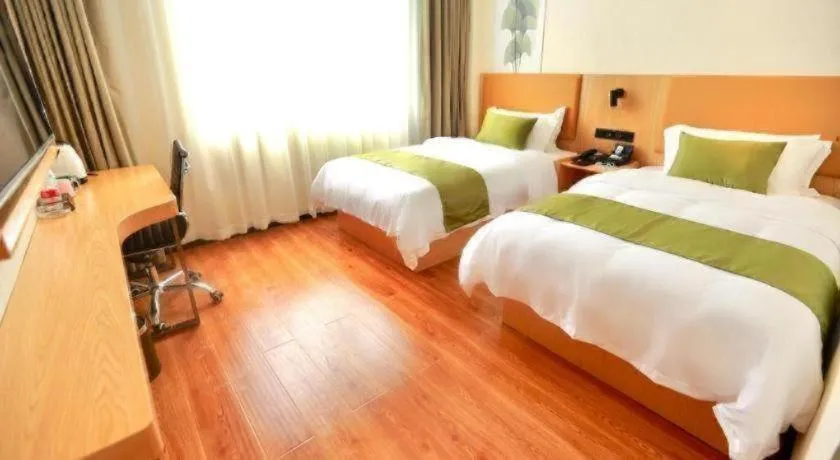 Bed in GreenTree Inn Express Guangxi Nanning Mingyang Avenue Nanning Airport