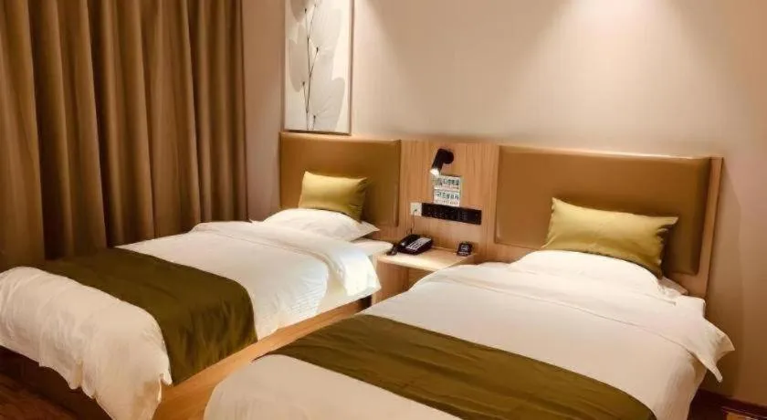 Bed in GreenTree Inn Hebei Xingtai Pingxiang County Jianshe Street