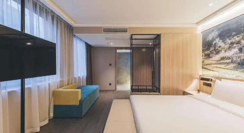 Bed in Atour Light Hotel Chengdu Wuhou Shuangnan Hongpailou Road Bed in Atour Light Hotel Chengdu Wuhou Shuangnan Hongpailou Road