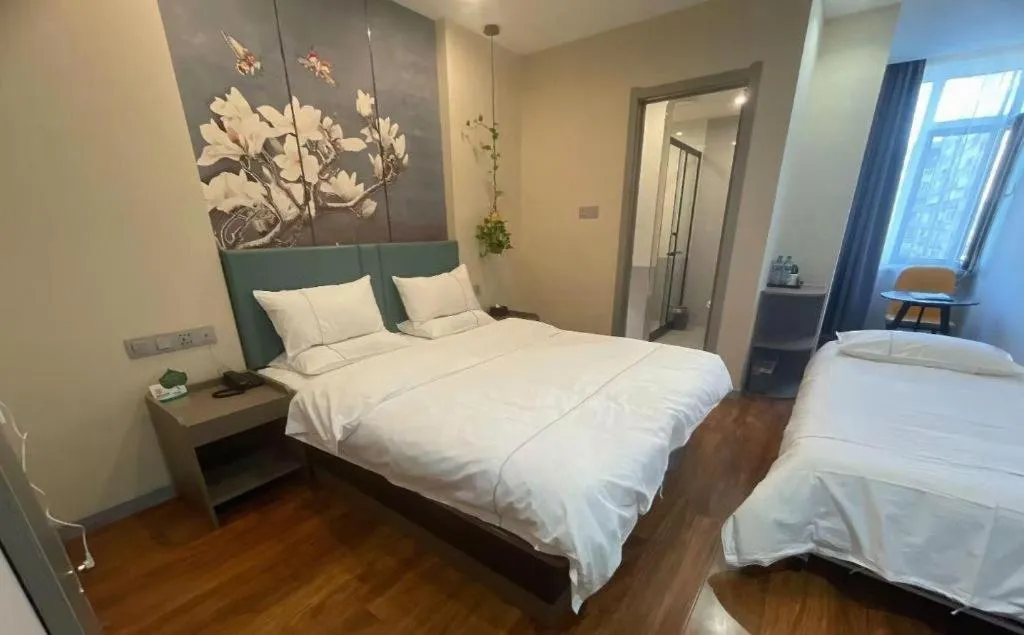 Bed in GreenTree Inn Shenyang Huanggu District Union Building