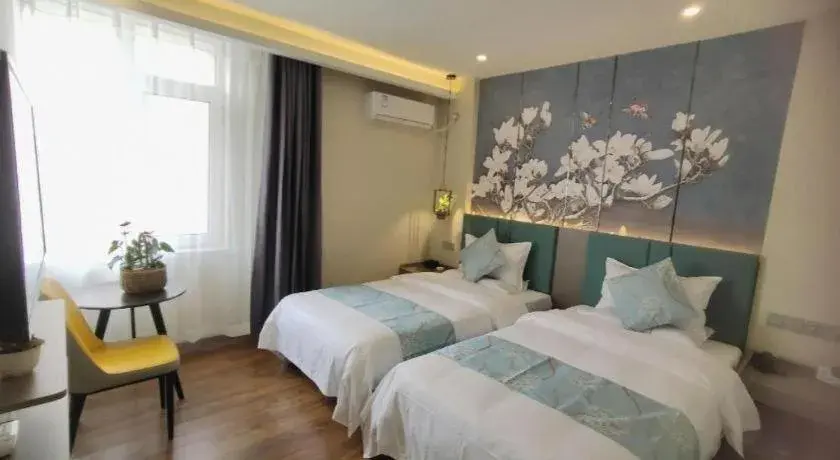 Bed in GreenTree Inn Shenyang Huanggu District Union Building Bed in GreenTree Inn Shenyang Huanggu District Union Building