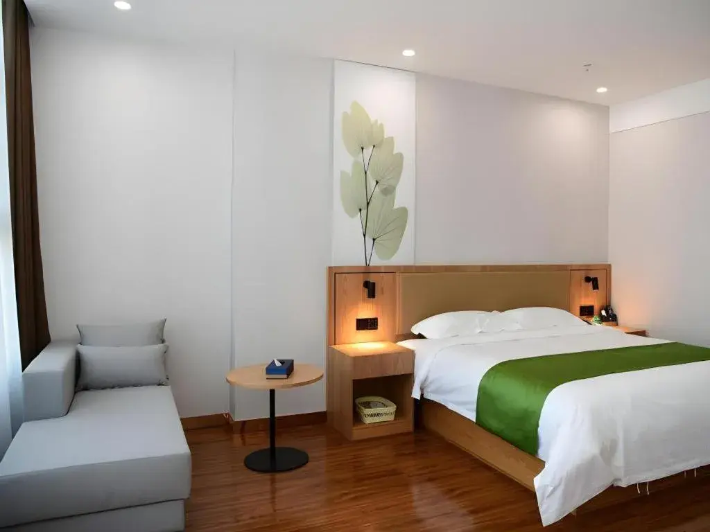Bed in GreenTree Inn Xingta Songjing Street Financial Center Bed in GreenTree Inn Xingta Songjing Street Financial Center