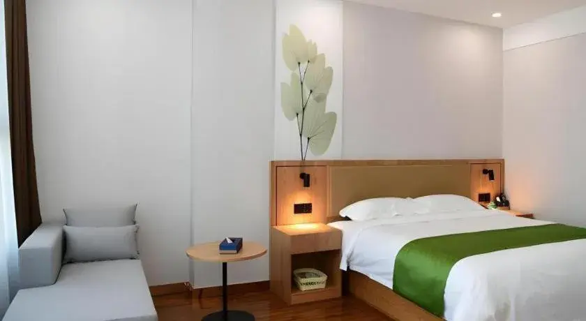 Bed in GreenTree Inn Xingta Songjing Street Financial Center Bed in GreenTree Inn Xingta Songjing Street Financial Center