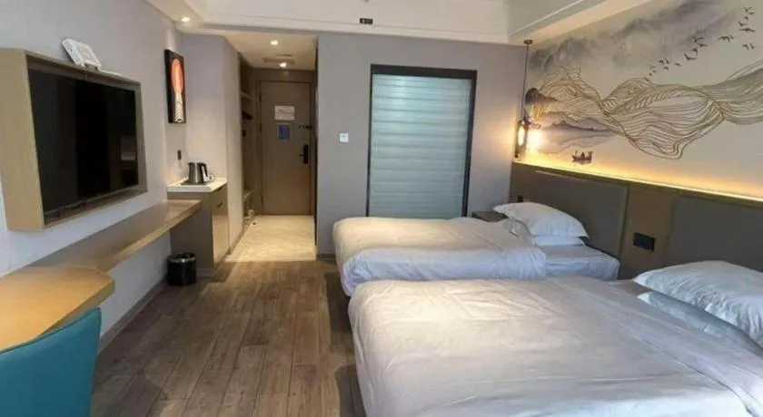 Bed in GreenTree Eastern Hotel Chizhou Tonghui Plaza