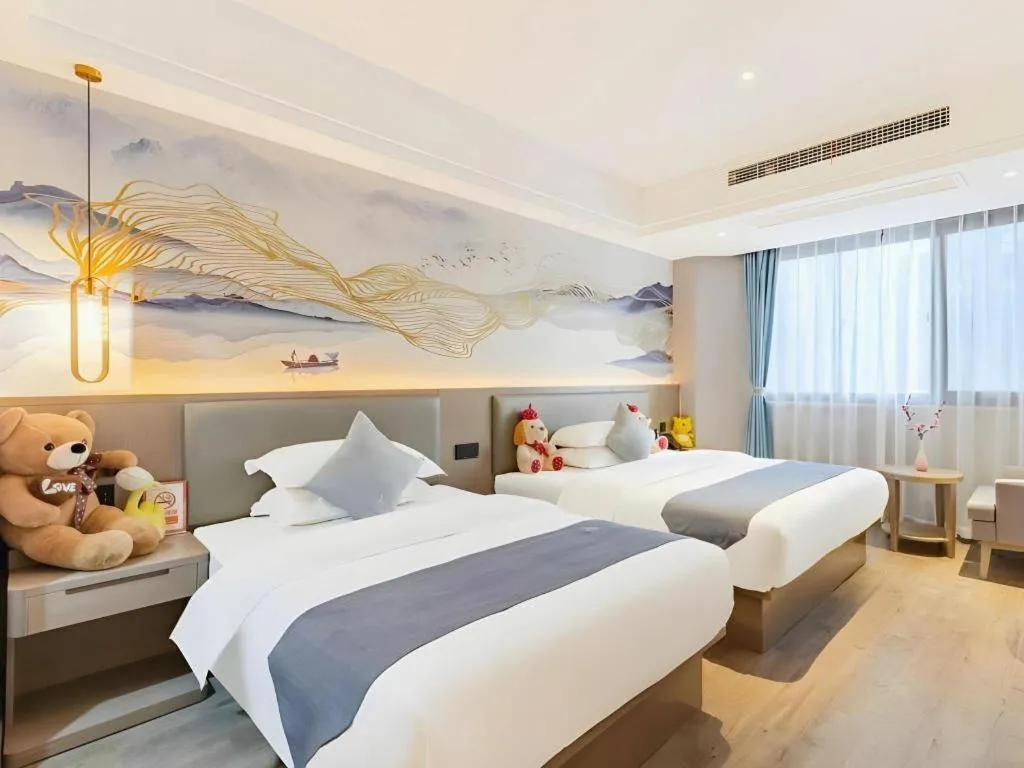 Bed in GreenTree Eastern Hotel Chizhou Tonghui Plaza
