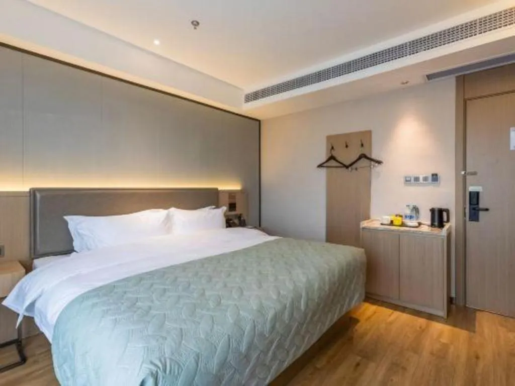 Bed in Gya Hotel Nantong Nanshang Lake Street Wanda Plaza