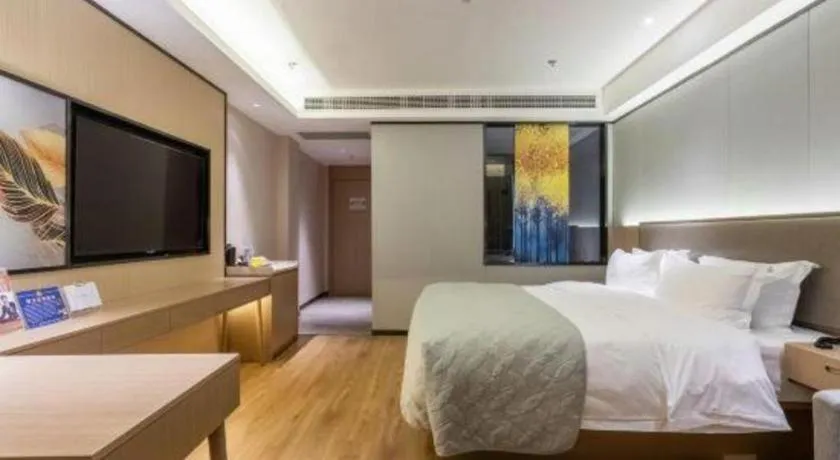 Bed in Gya Hotel Nantong Nanshang Lake Street Wanda Plaza