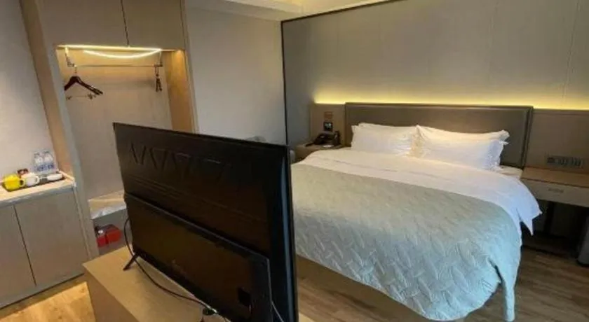 Bed in Gya Hotel Nantong Nanshang Lake Street Wanda Plaza