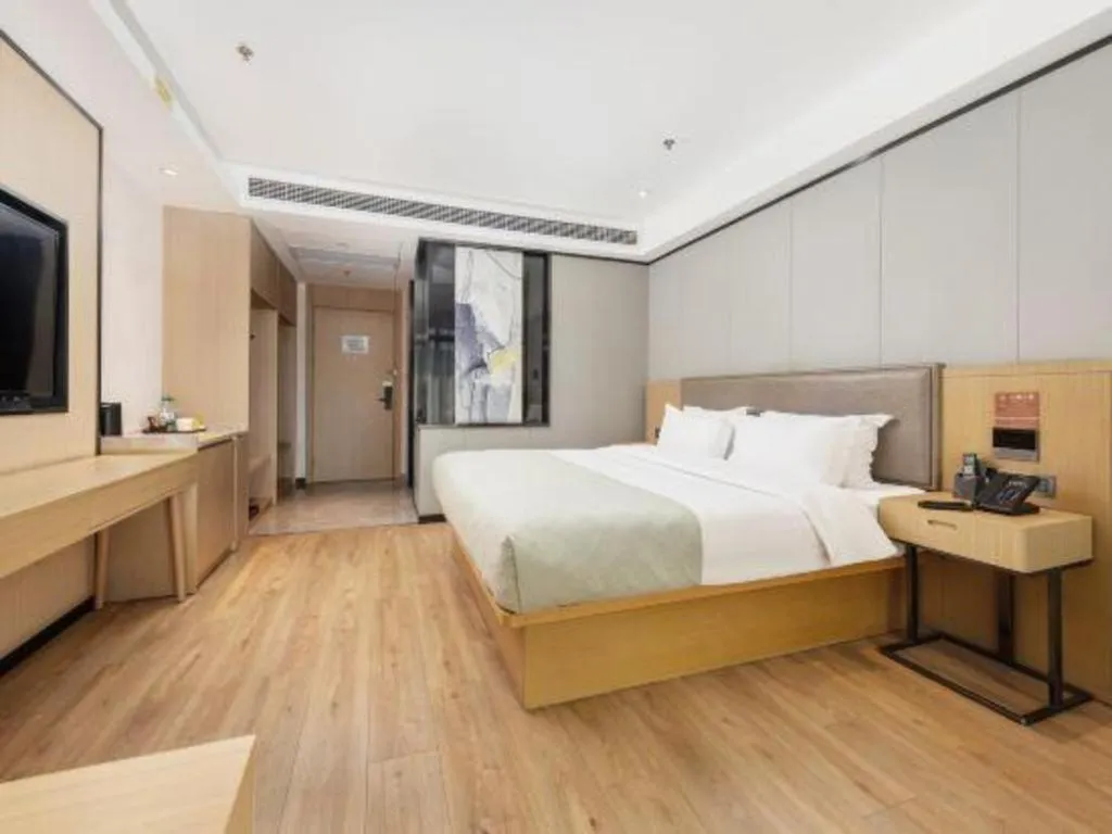 Bed in Gya Hotel Nantong Nanshang Lake Street Wanda Plaza