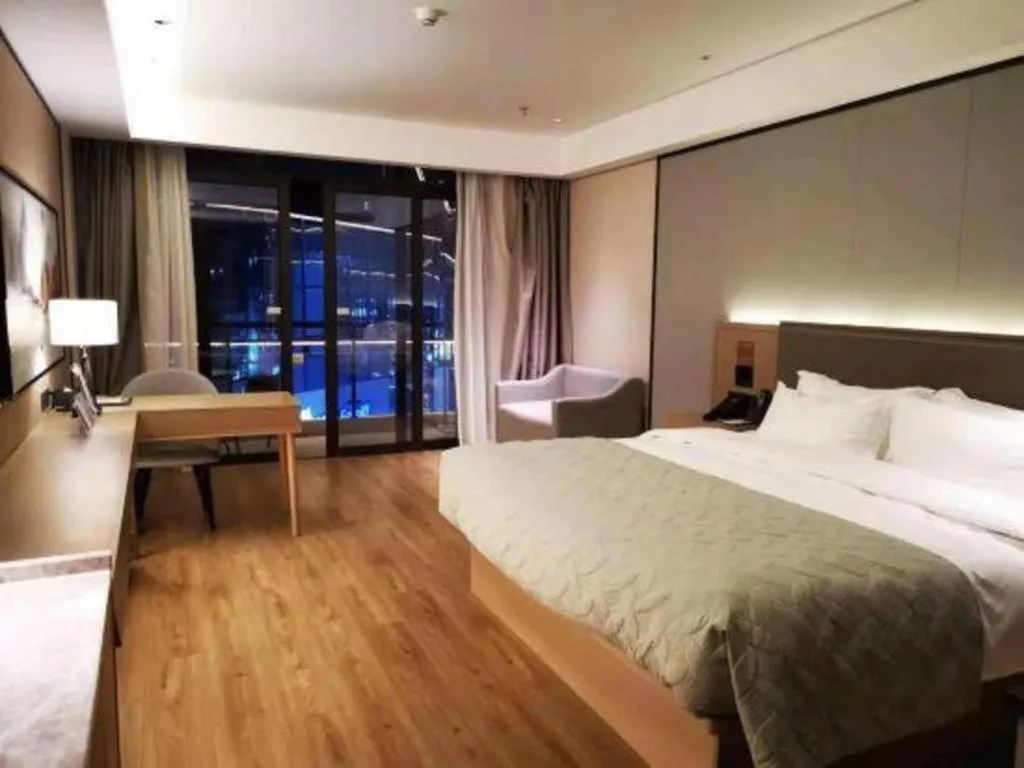 Bed in Gya Hotel Nantong Nanshang Lake Street Wanda Plaza