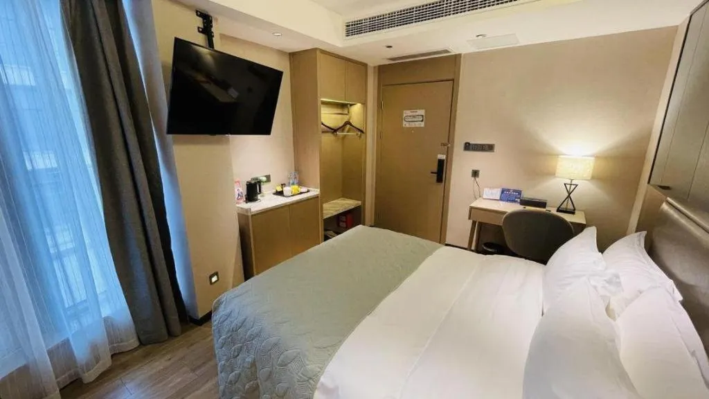 Bed in Gya Hotel Nantong Nanshang Lake Street Wanda Plaza