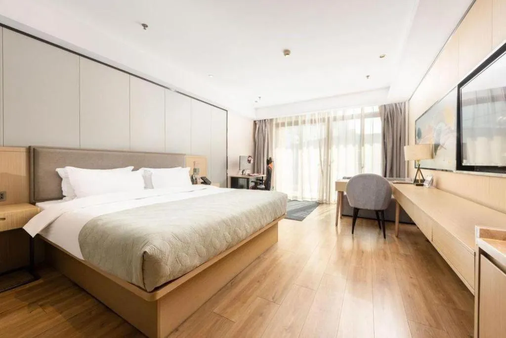 Bed in Gya Hotel Nantong Nanshang Lake Street Wanda Plaza