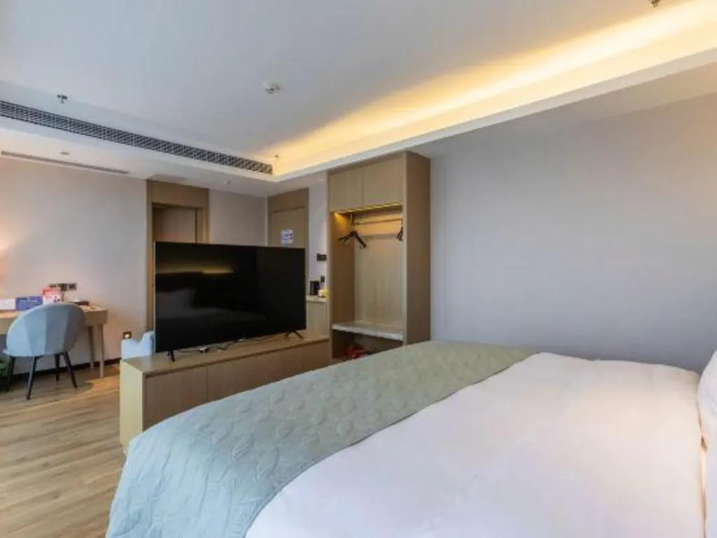 Bed in Gya Hotel Nantong Nanshang Lake Street Wanda Plaza