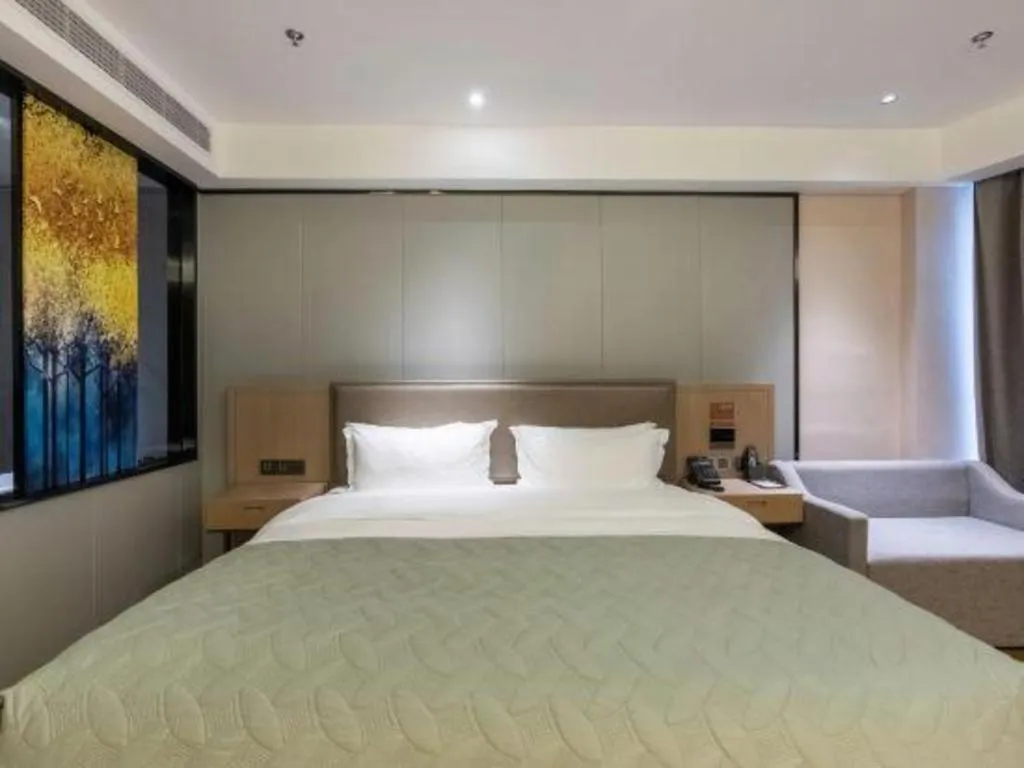 Bed in Gya Hotel Nantong Nanshang Lake Street Wanda Plaza