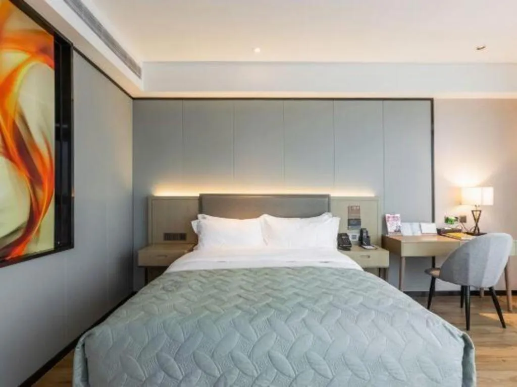 Bed in Gya Hotel Nantong Nanshang Lake Street Wanda Plaza