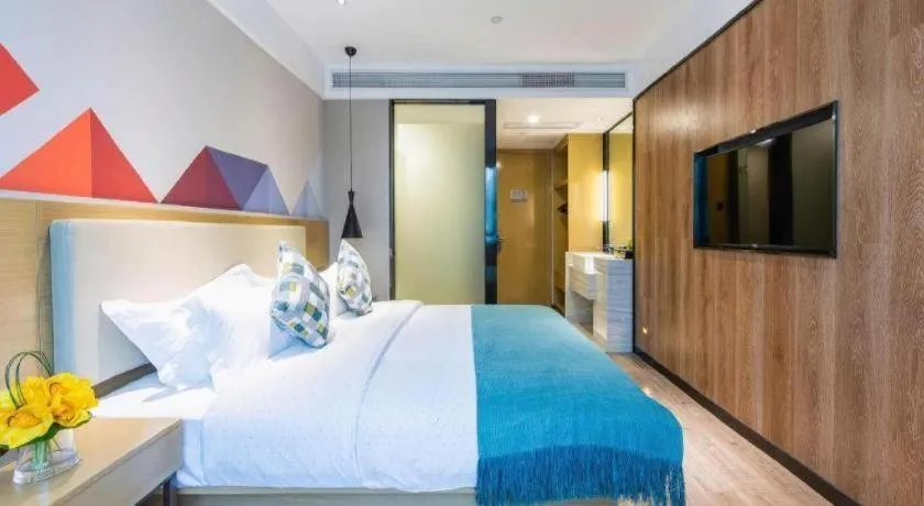 Bed in City Comfort Inn Guangzhou Shixi Metro Station Pazhou Exhibition