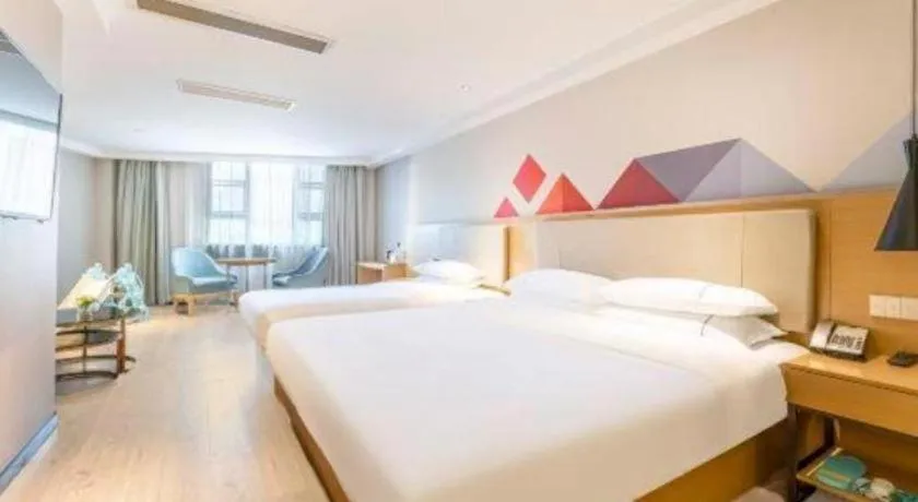 Bed in City Comfort Inn Guangzhou Shixi Metro Station Pazhou Exhibition