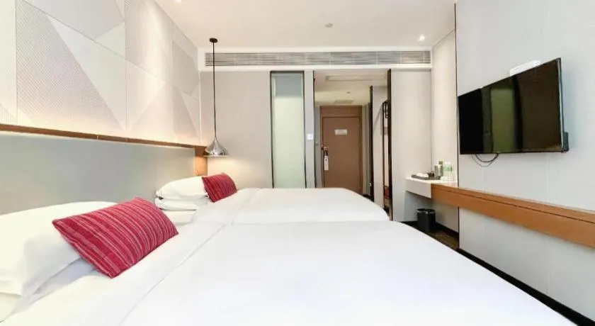 Bed in Borrman Hotel Guigang Pingnan Donghu