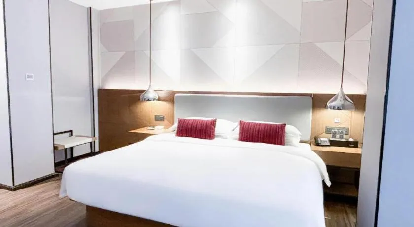 Bed in Borrman Hotel Guigang Pingnan Donghu