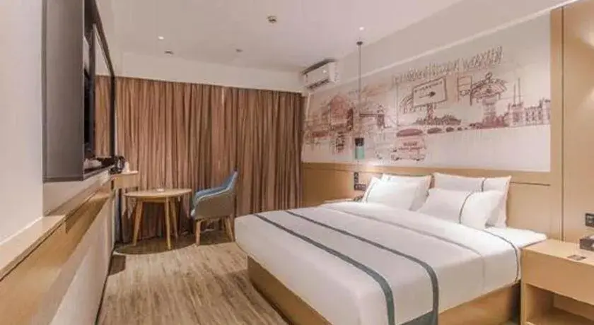 Bed in City Comfort Inn Nanning Exhibition Center Hangyang City Metro Station Bed in City Comfort Inn Nanning Exhibition Center Hangyang City Metro Station