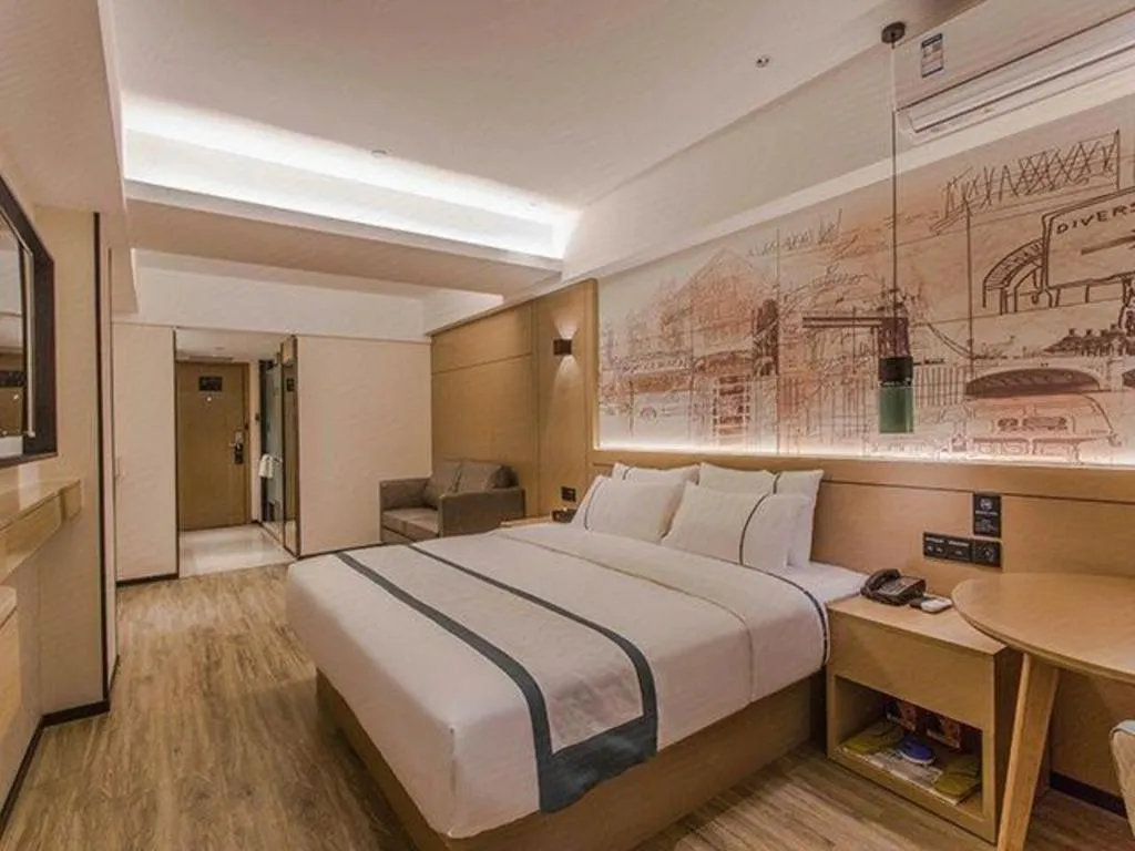 Bed in City Comfort Inn Nanning Exhibition Center Hangyang City Metro Station