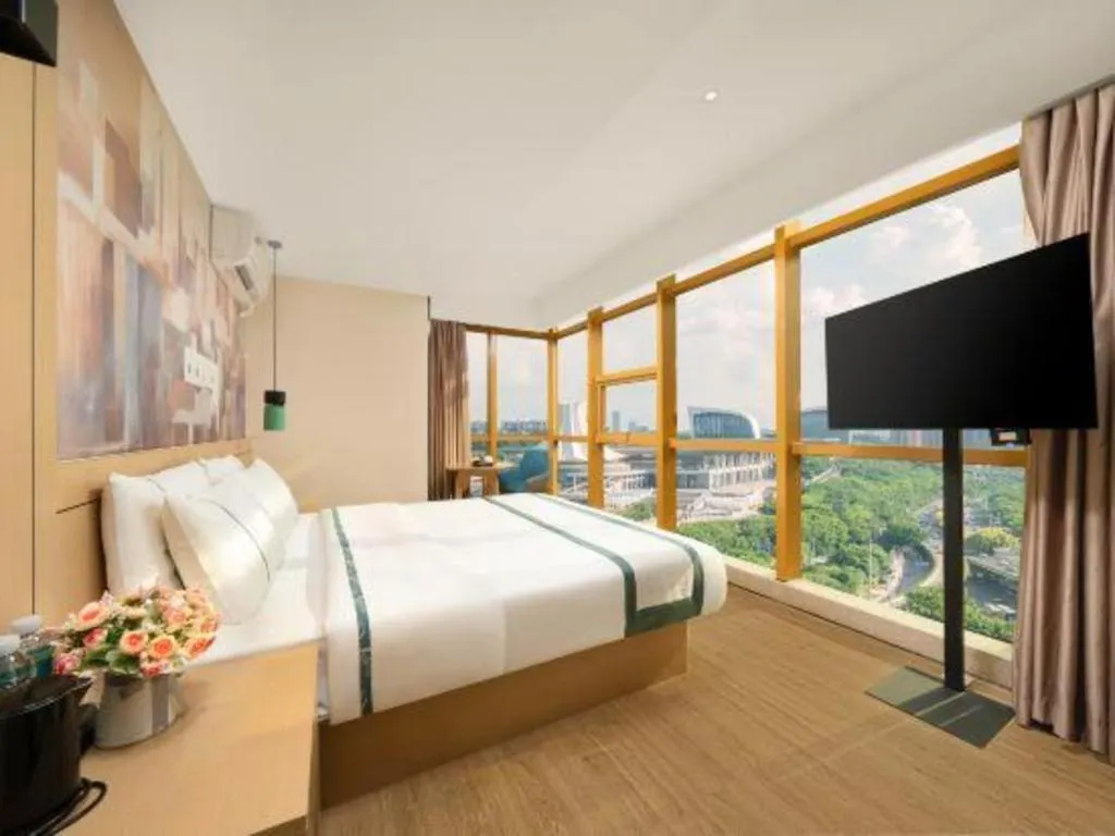 Bed in City Comfort Inn Nanning Exhibition Center Hangyang City Metro Station