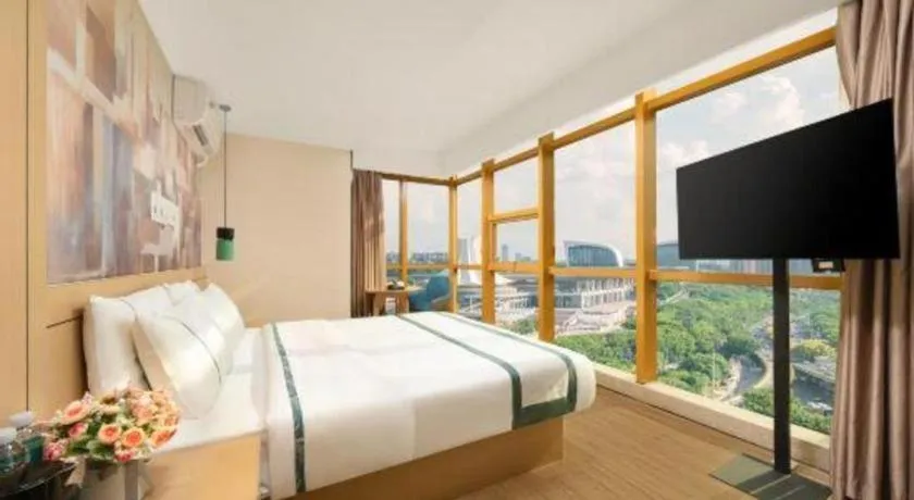 Bed in City Comfort Inn Nanning Exhibition Center Hangyang City Metro Station