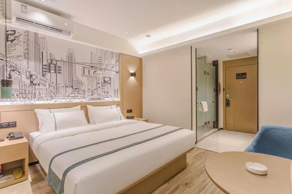 Bed in City Comfort Inn Nanning Exhibition Center Hangyang City Metro Station