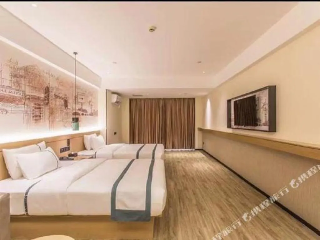 Bed in City Comfort Inn Nanning Exhibition Center Hangyang City Metro Station