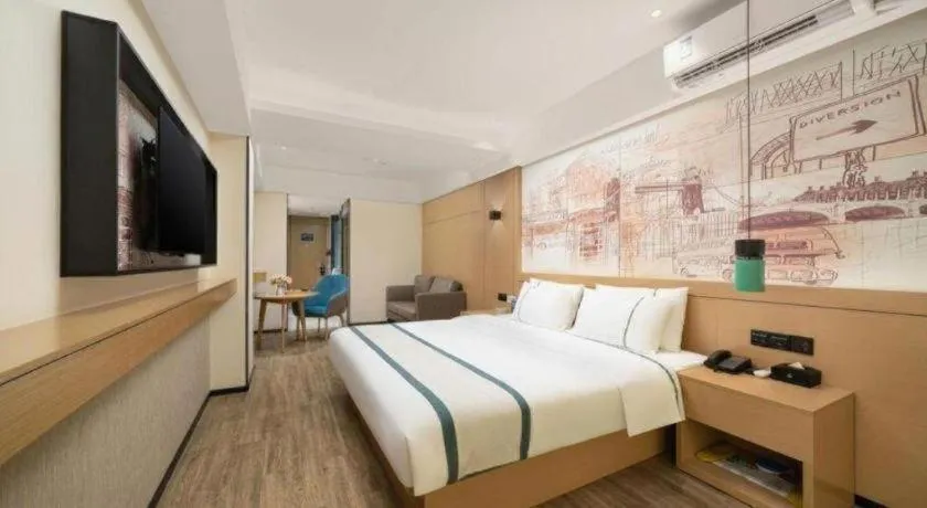 Bed in City Comfort Inn Nanning Exhibition Center Hangyang City Metro Station