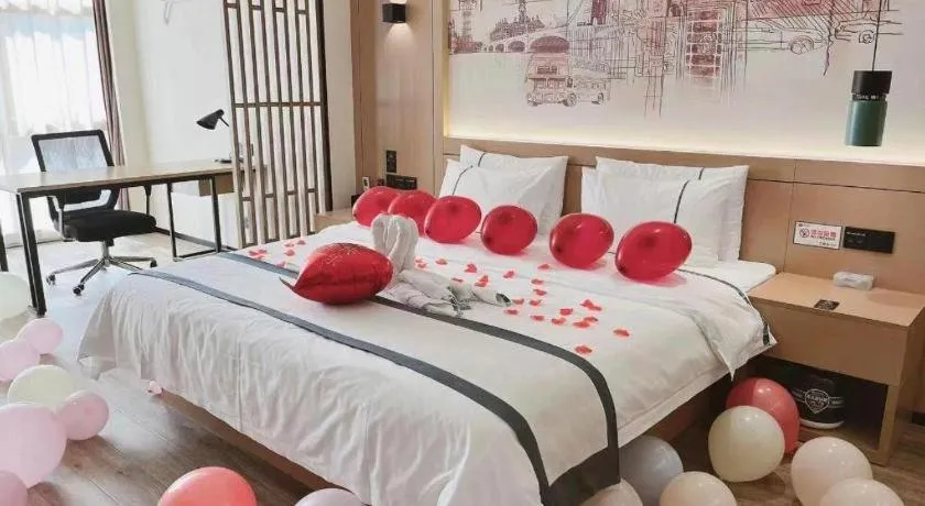 Bed in City Comfort Inn Nanning Exhibition Center Hangyang City Metro Station