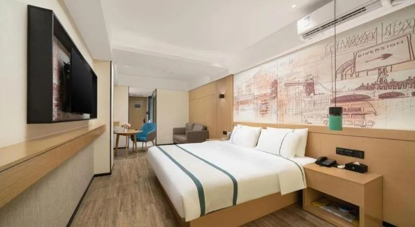 Bed in City Comfort Inn Nanning Exhibition Center Hangyang City Metro Station