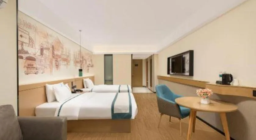 Bed in City Comfort Inn Nanning Exhibition Center Hangyang City Metro Station