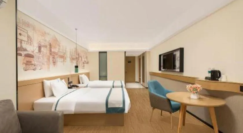 Bed in City Comfort Inn Nanning Exhibition Center Hangyang City Metro Station