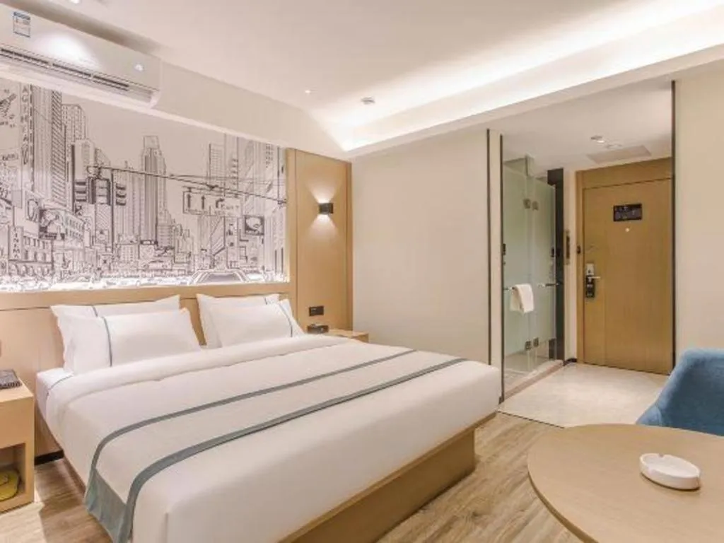 Bed in City Comfort Inn Nanning Exhibition Center Hangyang City Metro Station