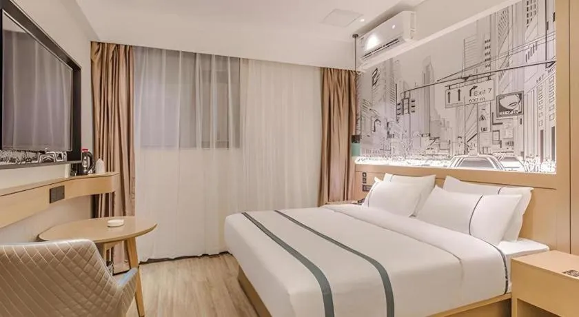 Bed in City Comfort Inn Nanning Exhibition Center Hangyang City Metro Station