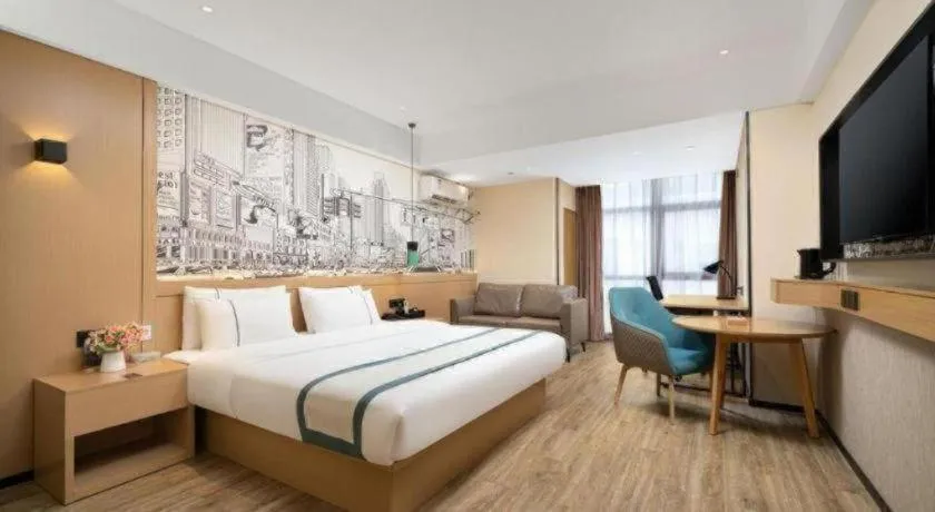 Bed in City Comfort Inn Nanning Exhibition Center Hangyang City Metro Station