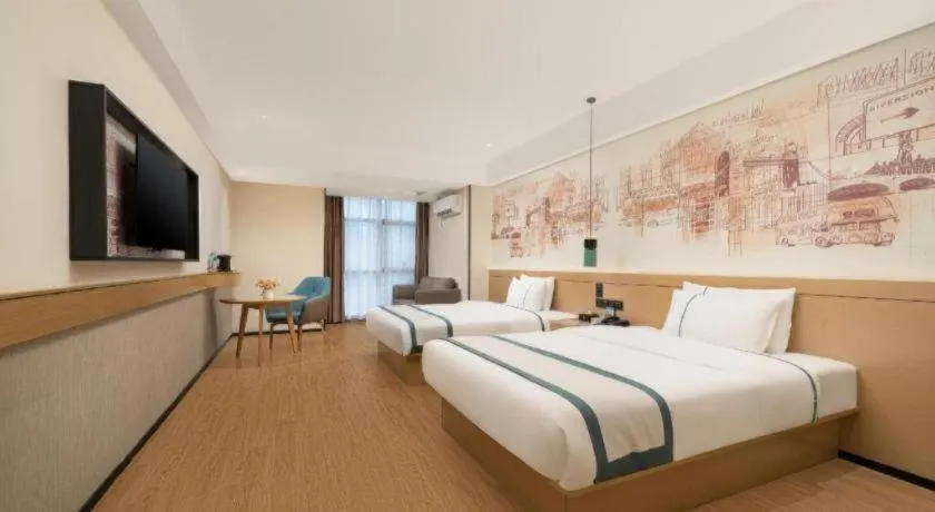 Bed in City Comfort Inn Nanning Exhibition Center Hangyang City Metro Station