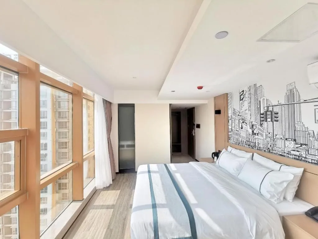 Bed in City Comfort Inn Nanning Exhibition Center Hangyang City Metro Station