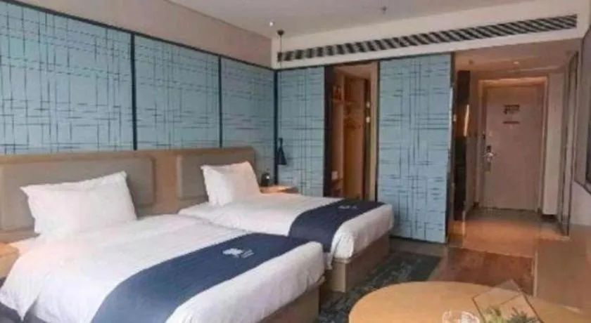 Bed in Echarm Hotel Changsha Yuelu Mountain West Bus Station Metro Station