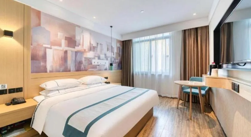 Bed in City Comfort Inn Nanchang Zhangshulin Shashagou Metro Station