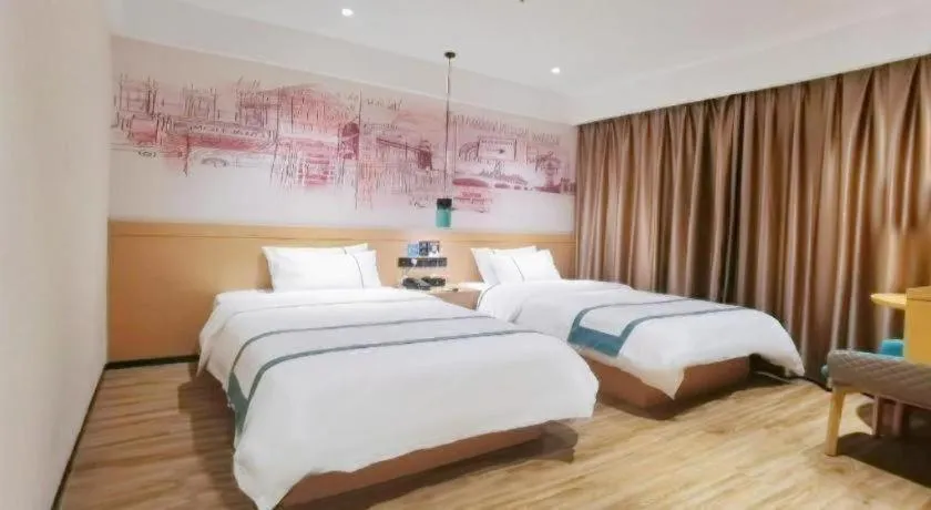 Bed in City Comfort Inn Nanchang Zhangshulin Shashagou Metro Station