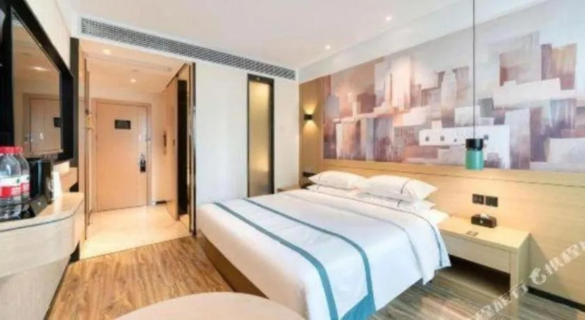 Bed in City Comfort Inn Nanchang Zhangshulin Shashagou Metro Station